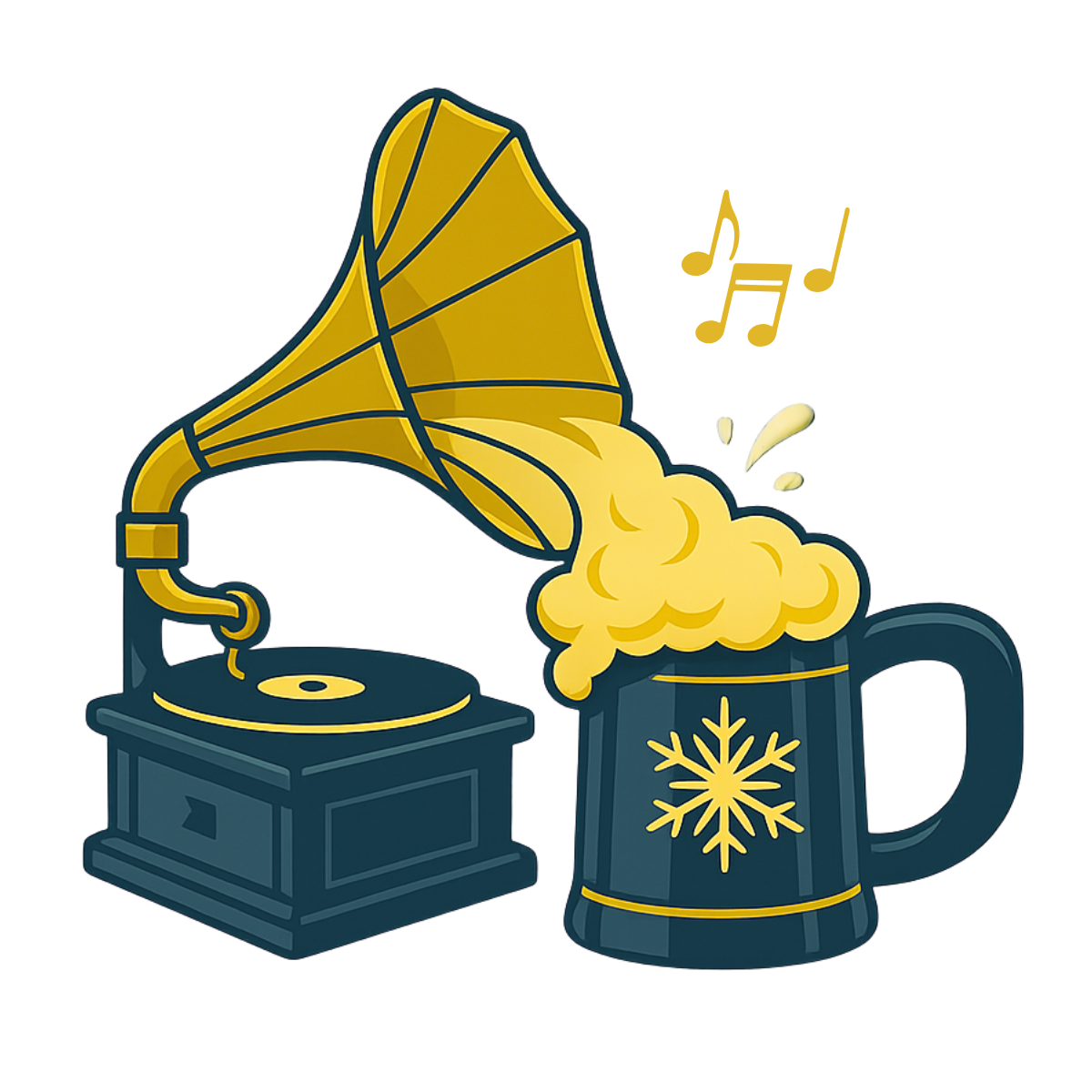 Gramophone and Beer Stein